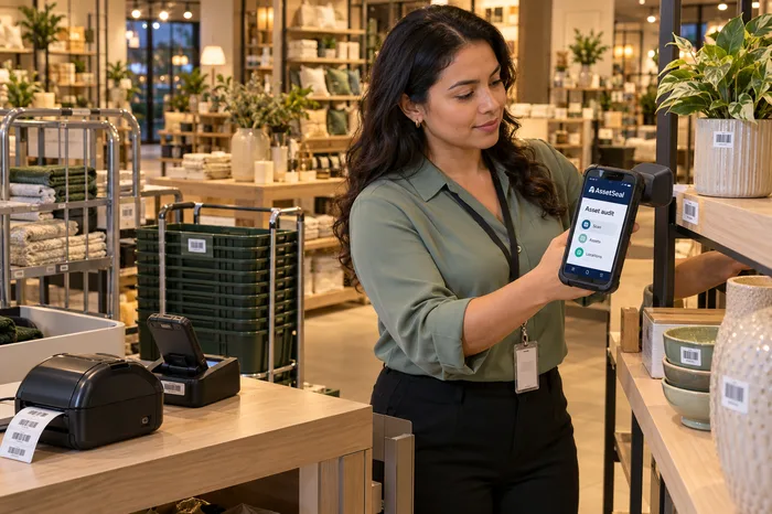 Closing-time audit in a homewares store